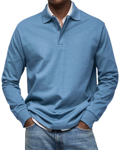 Fabian™ – Long-Sleeved Polo Shirt for Timeless Elegance
