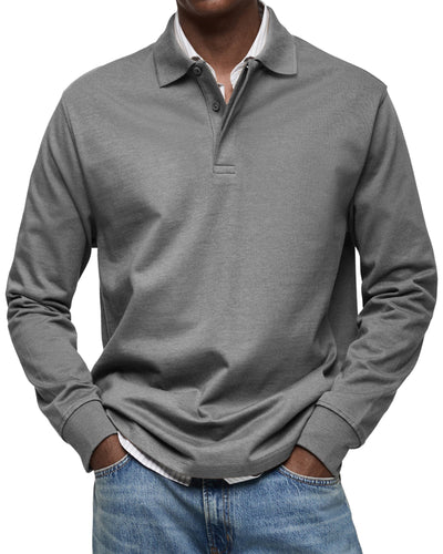 Fabian™ – Long-Sleeved Polo Shirt for Timeless Elegance