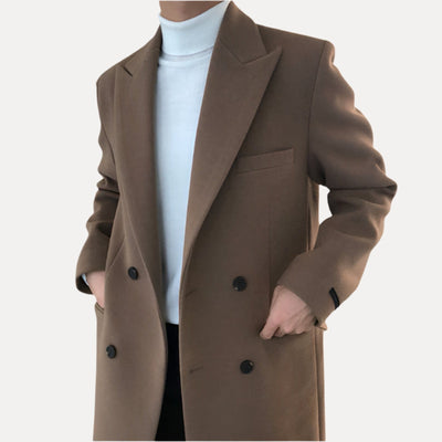 ETHAN | ELEGANT DOUBLE-BREASTED COAT FOR MEN