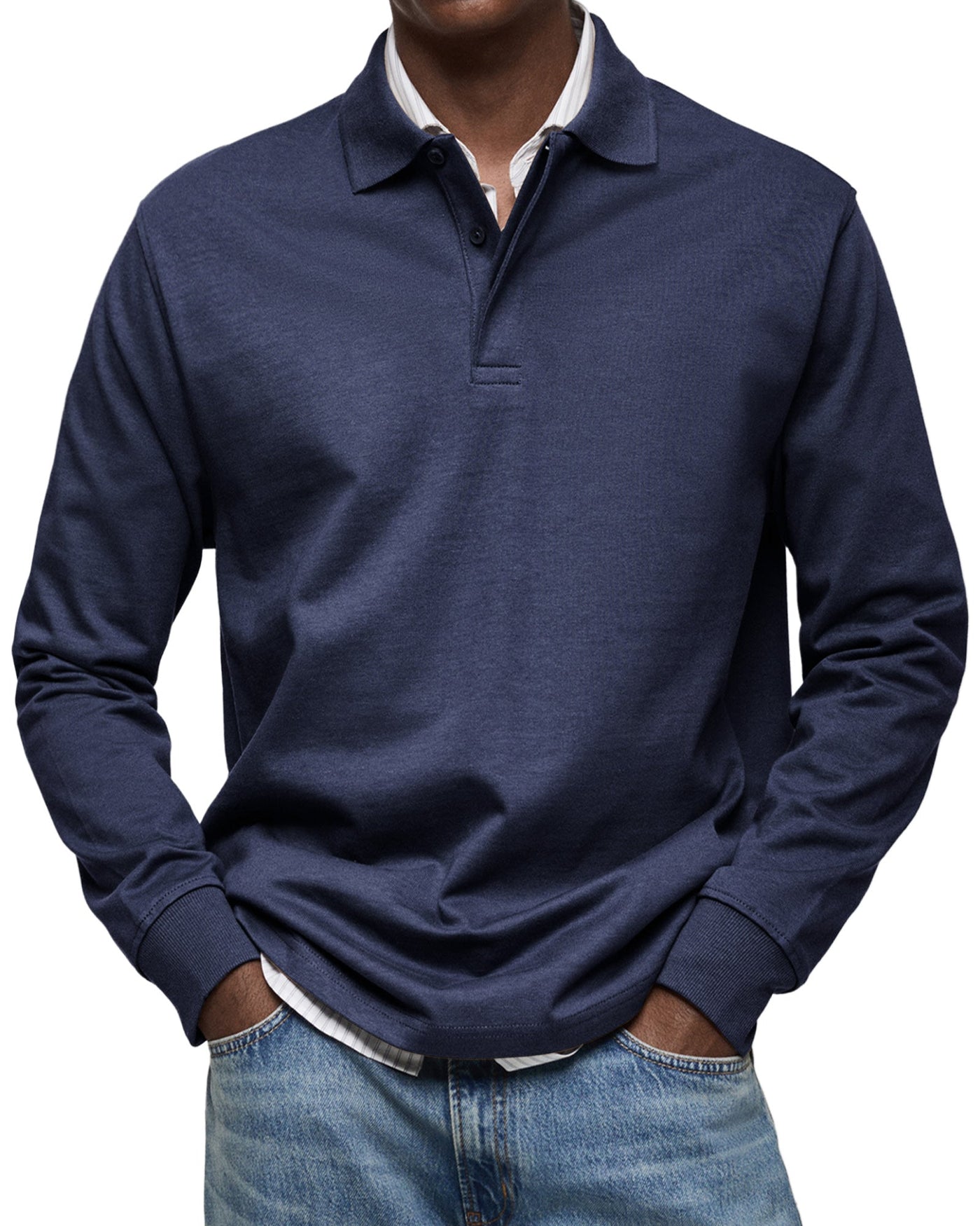 Fabian™ – Long-Sleeved Polo Shirt for Timeless Elegance